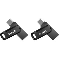 SanDisk Ultra Dual Drive Go USB Type-C 64 GB (Android Smartphone Memory, USB Type-C Port, 150 MB/s Read Speed, Can Be Used as a Keychain) (Pack of 2)