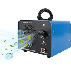 Ozone Generator Ozone Machine 32000 MG/H Air Purifier with Timer of 120 Minutes Commercial Odor Remover for Office, Garage, Hotel, Bedroom, Cars, Blue