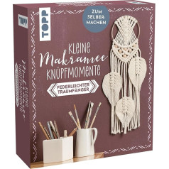 Small Knotting Moments: Macrame Latch Set - Feather Light Dream Catcher
