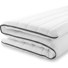 Mister Sandman 200 x 200 cm Mattress Topper, Cold Foam Topper for Lying Comfort and Mattress Protection, Suitable for All Mattresses and Box Spring Beds, Soft, Height Approx. 5 cm