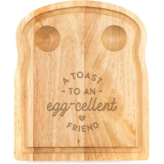 A Toast to an Egg-excellent Friend Egg Board - Unique for Women Girls Kids Birthday Gift Idea Funny Word Game Design