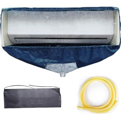 WOMACO Split Air Conditioner Cleaning Cover Cleaning Kit Wall Mounted Air Conditioner Cleaner Dust Wash Bag Waterproof with Drain Outlet and Support Plates (Large)