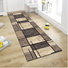 WTHYGB Rug Runner 60 x 200 cm for Hallway Kitchen Living Room Bedroom 6 mm Thick Kitchen Runner Non-Slip Polyester Durable Washable Carpet Runner Geometric Pattern Adjustable