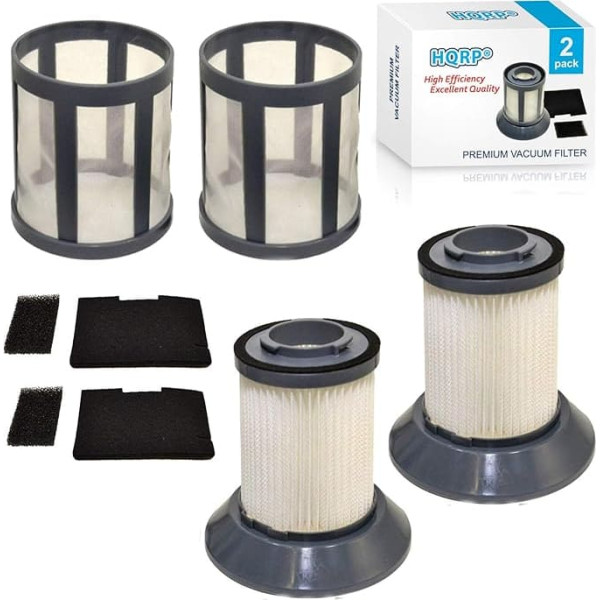 HQRP Kit: 2 x Filter Accessory Packungen für Bissell 34z1 (Nachmotorfilter Filter, Schmutz Tasse Filter und Schmutz Tasse Fitler Bildschirm) Ersatz