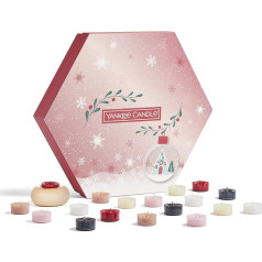 Yankee Candle Gift Set | 18 Scented Tea Lights & 1 Tea Light Holder in a Festive Gift Box | Snow Globe Wonderland Collection | 1716521E