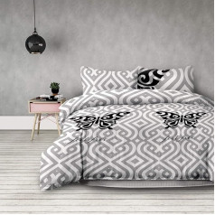 AmeliaHome Basic Collection Duvet Cover, Bed Linen, Microfibre Zip