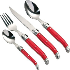 Premier Housewares Swiss Cutlery Set - 16-Piece - Red