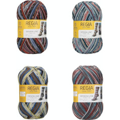 Regia Schachenmayr 4-Ply Colour Design Line, Set Set02 Hand Knitting Yarn