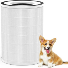 Afloia True HEPA 13 Filter, 360° 3-Stage Filtration, Compatible with KILO / KILOPRO / MIRO AND MIRO PRO Air Purifier