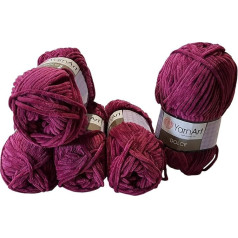 YarnArt Dolce 5 x 100 g Knitting Wool, Baby Wool, 500 g Super Bulky Wool