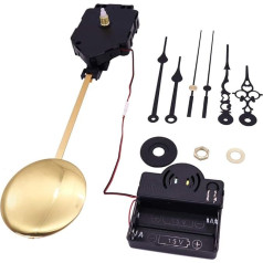 Carkio Pendulum Trigger Clock Movement Chime Music Box Replacement Quartz Watch Mechanism with 2 Pairs Clock Hands and Pendulum