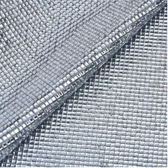 24 x 40 cm Netz-Hotfix-Strassbesatz, quadratisch, Glassteine, Applikation, Hotfix, Kristallgewebe, Grau