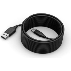 Jabra PanaCast 50 USB-C to USB A Cable, 5m USB Cable 2.0 for Connecting PanaCast 50 Videobar to Computer USB Type A Cable with Easy Plug & Play 14202-11