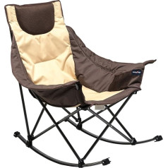 SUNNYFEEL Rocking Chair, Folding Swing Lounger, Garden Lounger, Swing Lounger, Rocking Chair