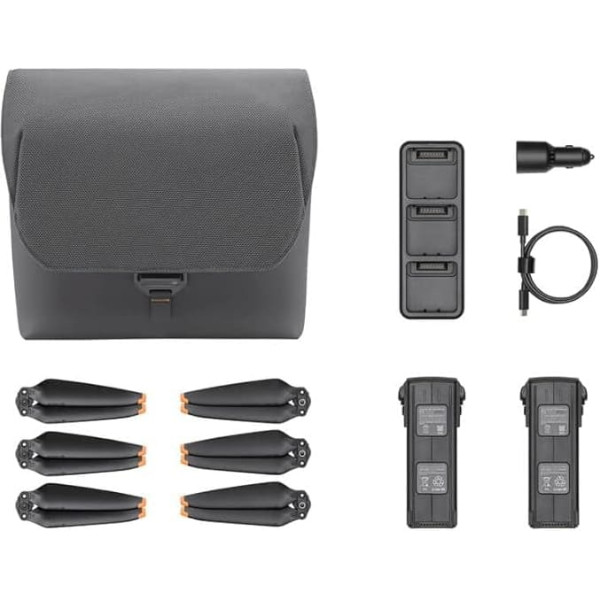 Original Mavic 3 Fly More Kit for DJI Mavic 3/Mavic 3 Classic/Mavic 3 Pro Accessories Combo with 2 Mavic 3 Batteries New Mavic 3 100W Battery Charging Hub Shoulder Bag Car Charger 3 Pairs Propellers
