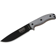 ESEE - Randall's Adventure Unisex - Adult ESEE Outdoor Knife | Blade Length: 14.6 cm, Handle: Micarta, Model 6 Plain Edge, Multi-Colour, Normal