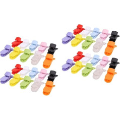DOITOOL 100 Pcs Plastikdelikte Baby Teether Spielzeug Schnuller Hosentender Clips Sooth Toy Baby Schnuller Clip