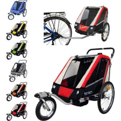 Papilioshop Leon Children's Trailer Bicycle Trailer Jogger for 1 or 2 Children