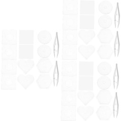 TOPPERFUN 3 Sätze Doudou-Brett Clip-ins Praktisches Perlenbrett Kleine Sicherungsperlenbretter Sicherungsperlen-steckplatten-sortiment Stecktafeln Für Jugendliche Puzzle Lieferungen Plastik
