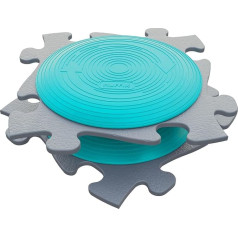 MUFFIK MFK-072 Rotana Magic Set, Sensomotor Puzzle Mat for Children, Rotation Puzzle Mat for Adults, Exercise Aid, Grey/Turquoise, 55 x 30 cm