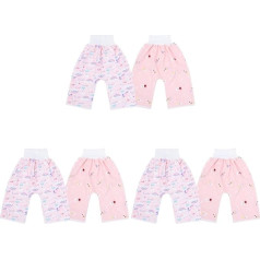 TOYANDONA Pack of 4 Nappy Training Pants Nappies for Newborns Leak-proof Panties Toddler Underwear Potty Pants Reusable Fabric Baby Nappy Shorts