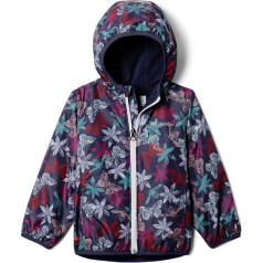 Columbia Kids' Baby Girls Mini Pixel Grabber II Wind Jacket, Nocturnal Flutterby, 0-3 Months, Flutter at night