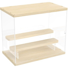 Nynelly 3 Tier Display Case Made of Acrylic, Clear Storage Box for Collectibles, Acrylic Display Case, Transparent for Model Making Figures, Dustproof Display Box for Miniature Toy Figures