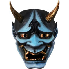 Kangmeile Demon Prajna Samurai Maske Teufel Grimace Geist von Tsushima Hannya Cosplay Kostüm Halloween (grün)