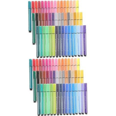 COHEALI 2 Boxes Colouring Pencil Accessory Drawing Highlighter Colouring Books for Adults Relaxation Markings Painting Plates Stamp Pens for Children Art Pens for Household Colour Markers PP
