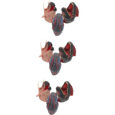 ibasenice 9 STK Dinosaurier-handpuppenspielzeug Dino-Spielzeug Handpuppen Für Kinder Kinder-Dinosaurier-handpuppen Dinosaurierpuppe Puppen Für Kinder Im Alter Von 4–8 Jahren Tierpuppen Gummi