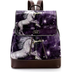 Magical Unicorn Forest Personalised School Bags Book Bags for Teenagers, Multicoloured, 27 x 12.3 x 32 cm, Backpack Backpacks, multicoloured