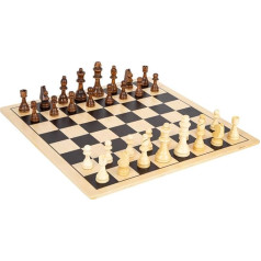 small foot Wooden Chess and Lady XL for 2 Players, 2 Board Games, Extra Large, from 6 Years, 11784