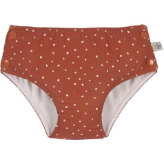 LÄSSIG Baby Kids Swim Nappy with Poppers / Snap Swim Nappy / Snap Swim Nappy Speckles Rust, 6 Months, Size: 62/68