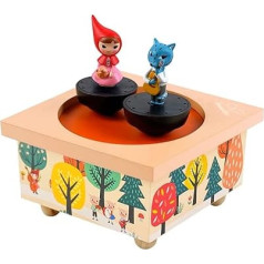 Trousselier - Little Red Riding Hood - Dancing Music Box - Music Box - Ideal Birth Gift - 2 Removable Figures - Easy to Use - Music The Spring by Vivaldi - Colour Multicoloured, S95095, Large