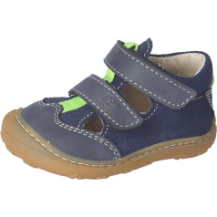 RICOSTA Boys' Velcro Shoes EBI Baby and Toddler First Walking Shoes, Width: Wide, Loose Insole, Casual Shoes, Nautic (170), EU 22, Nautic 170