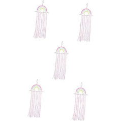 ibasenice Pack of 5 Hair Accessories on the Wall Storage of Hair Bows Hair Bow Holder Organiser for Hair Bobbles Hair Clip Organiser Plush Tie Child Wall Decoration