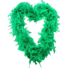 12 x 80g Thick Green Hen Party 1920s Burlesque Feathers