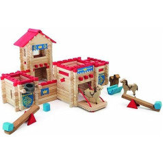 Jeujura J8026 300 Stück Schloss in Box, merhfarbig, one Size