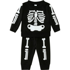 MNSWR Skianzug Kinder Säugling Neugeborenes Baby Jungen Mädchen Langarm Cartoon Print Sweatshirt Bluse Tops Patchwork Hosen Hosen Kleidung Set 2 STÜCKE Outfits Anzug Set