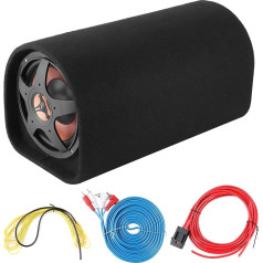 Qiilu Car Subwoofer, Car Subwoofer, Subwoofer, 12V 600W Car Subwoofer, Car Bass Speaker, Large Consumption, Audio Modification Sound Amplifier