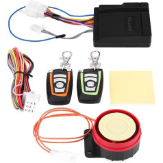 Système d'alarme de Moto, 125db12V Système d'alarme Universel de Sécurité Antivol de Moto sans Fil de Moto with 2 Moteurs de Contrôle à Distance