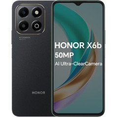 HONOR X6B 4G Smartphone 4GB 128GB 108MP + 50MP AMOLED 6.7 Inch 4500mAh Battery Android 13 Dual SIM NFC Google Play Black