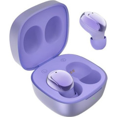 In-Ear Headphones Wireless Bluetooth Purple Mini Headphones In Ear Buds Headphones Girls Wireless Earphones Headphones Earbuds for iPhone Wireless Earphones In-Ear with Mic for Work Sports