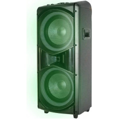 Xtreme videogames BT Giant 33179 Wireless Speaker Monitor with LED Lights Microphone and Remote Control - Black