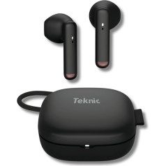 TEKNIC Bluetooth 5.3 Wireless Headphones with Volume Control, Hi-Fi Stereo Bass Effect, Helmet, Handsfree, Voice Assistant, In-Ear, In-Ear Stabilizer, Connection, Headphones Adjustable (s