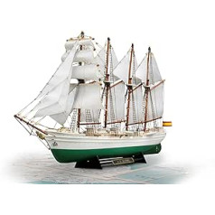 Artesanía Latina 22260. Ship model made of wood and plastic Spanish school boat Juan Sebastian Elcano scale 1:250. Model kit for building