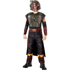 Rubies Official Star Wars Book by Boba Fett - Boba Fett Deluxe Kids Costume Kids Fancy Dress Age 9-10 Years