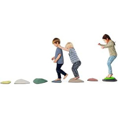 Gonge 6 River Stones Nordic & Bouncing River Stone Children's Balance Motor Skills Learning