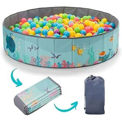 RUGUIES - Ball Pit Baby Ball Pit Children Ball Pool Round Ball Pit Without Balls Ball Pit Outdoor XL 80 x 26 cm Waterproof (Balls Not Included)