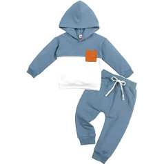 Volunboy Clothing Sets for Baby Boys, Newborn Long Sleeve Hoodies + Long Trousers, 2 Pieces Jogging Suit